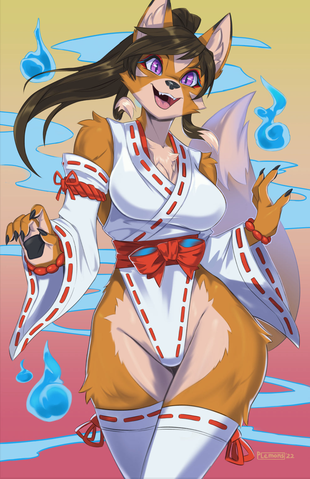 Kumi Miko Outfit Print